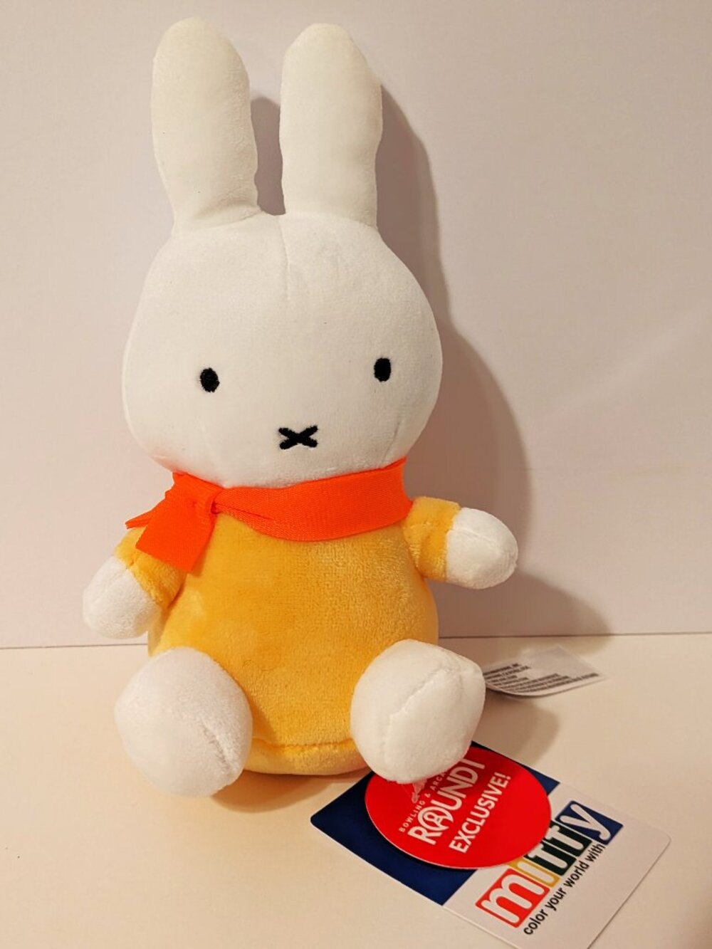 Miffy Round 1 Exclusive Plush Orange Scarf Plush Stuffed Animal 6” New With Tags